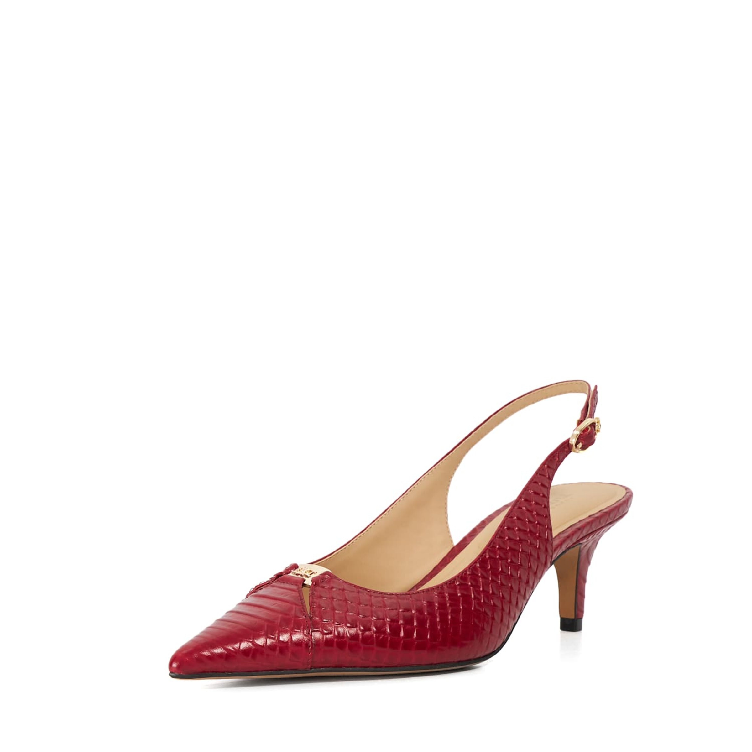 Dune LONDON Slingback Pumps 'Distinctive' in Red: front