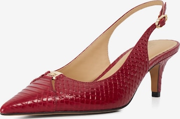 Dune LONDON Slingback Pumps 'Distinctive' in Red: front