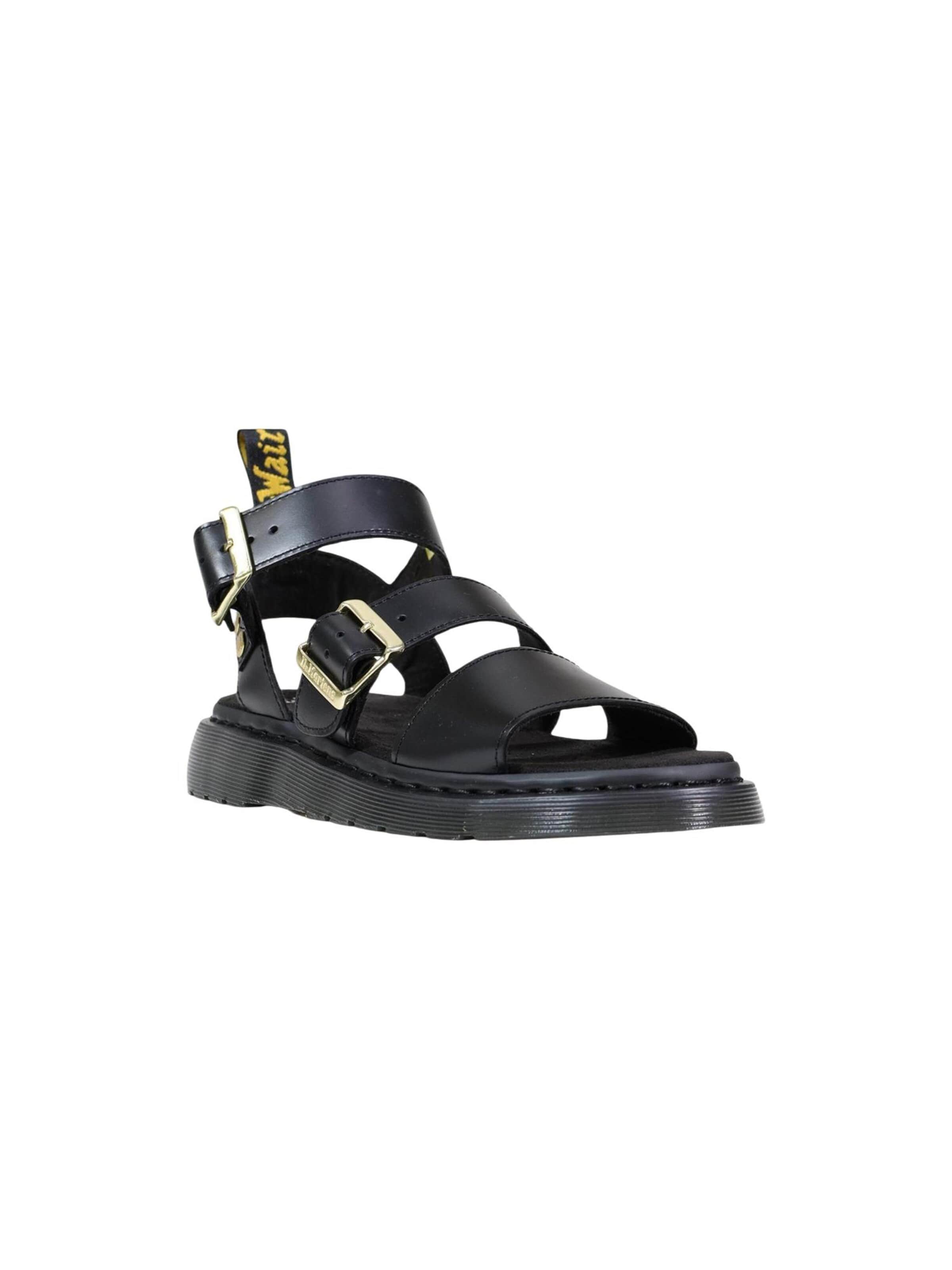 Dr. Martens - Sandália em preto: frente