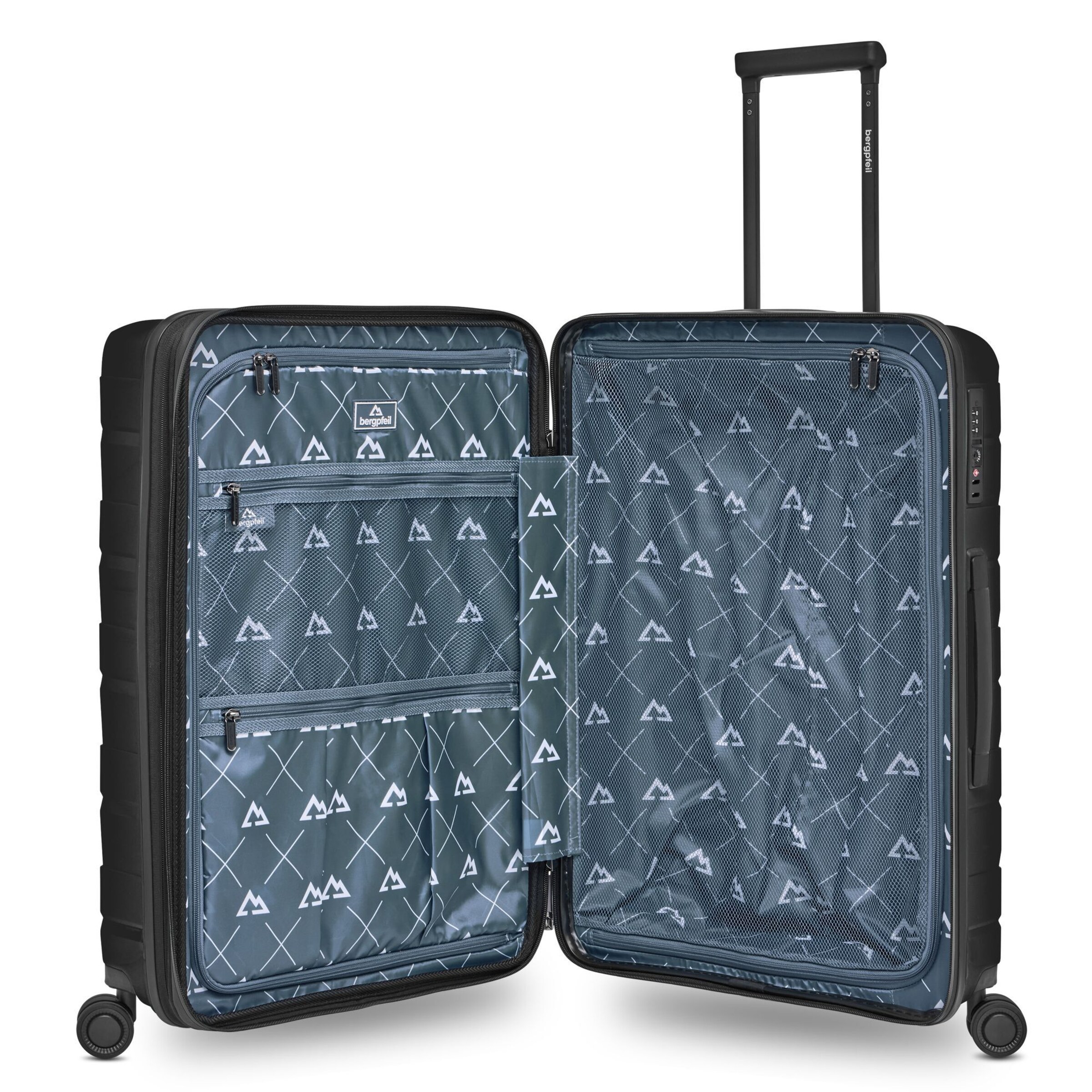 Bergpfeil Suitcase Set in Black