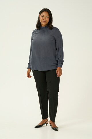 KAFFE CURVE Bluse 'KC Trudi' in Grau