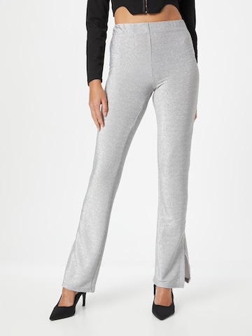 Bootcut Pantalon NLY by Nelly en argent : devant