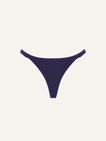 ZUBEK Panty ''Merino Wool Brazilian'' in Blue: front