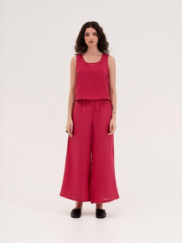 AmourLinen Top 'Ella' in Roze: voorkant