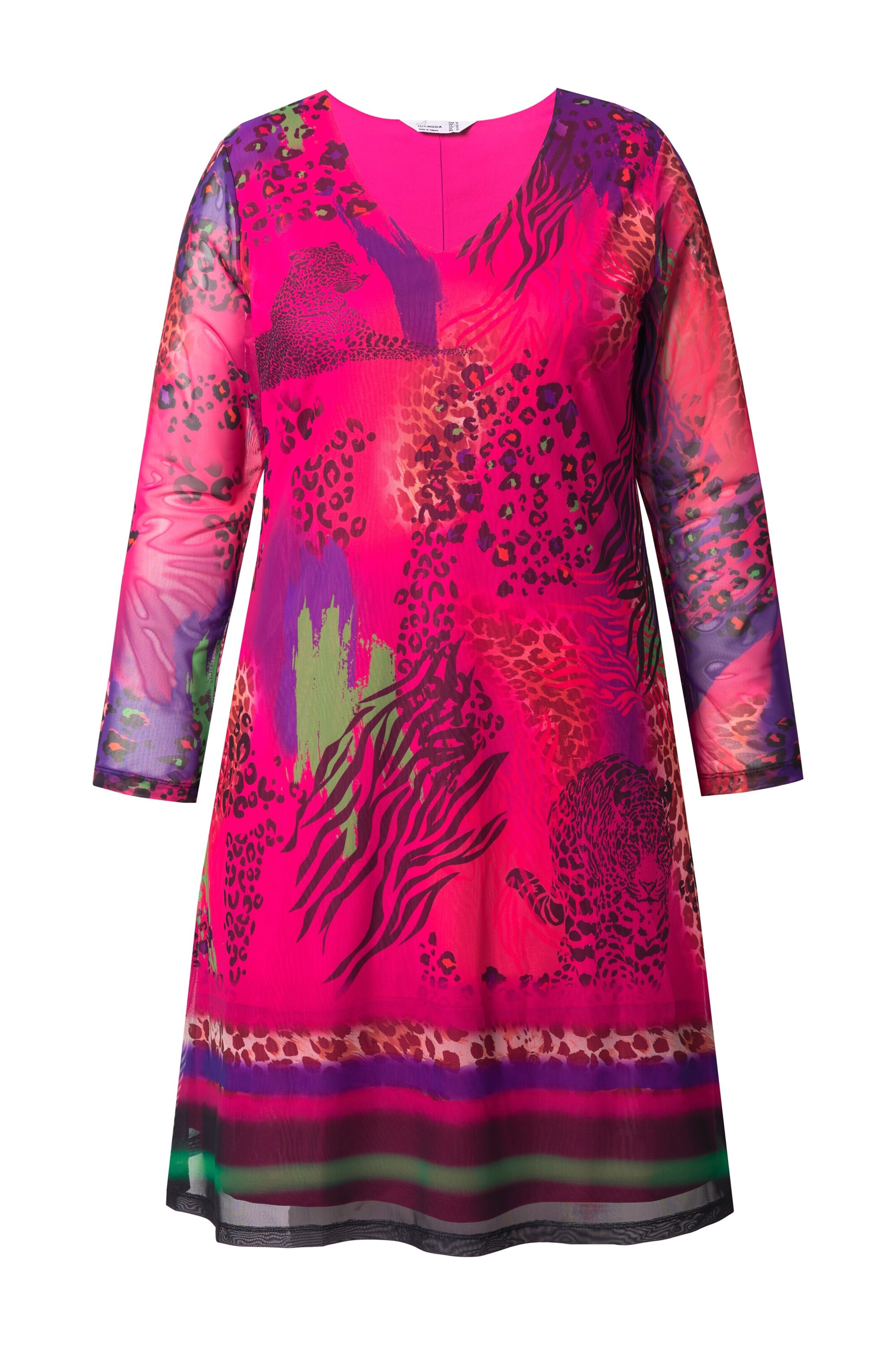 MIAMODA Jurk in Roze: voorkant