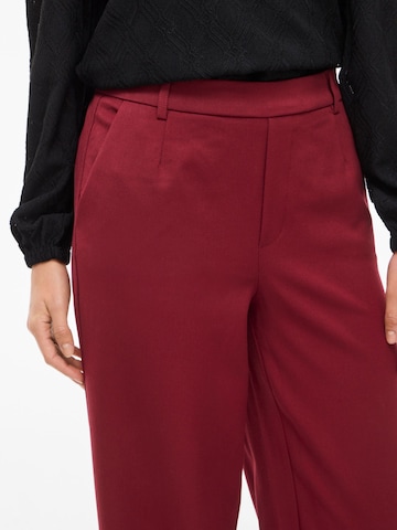 VILA Wide leg Pants 'VIVARONE' in Red