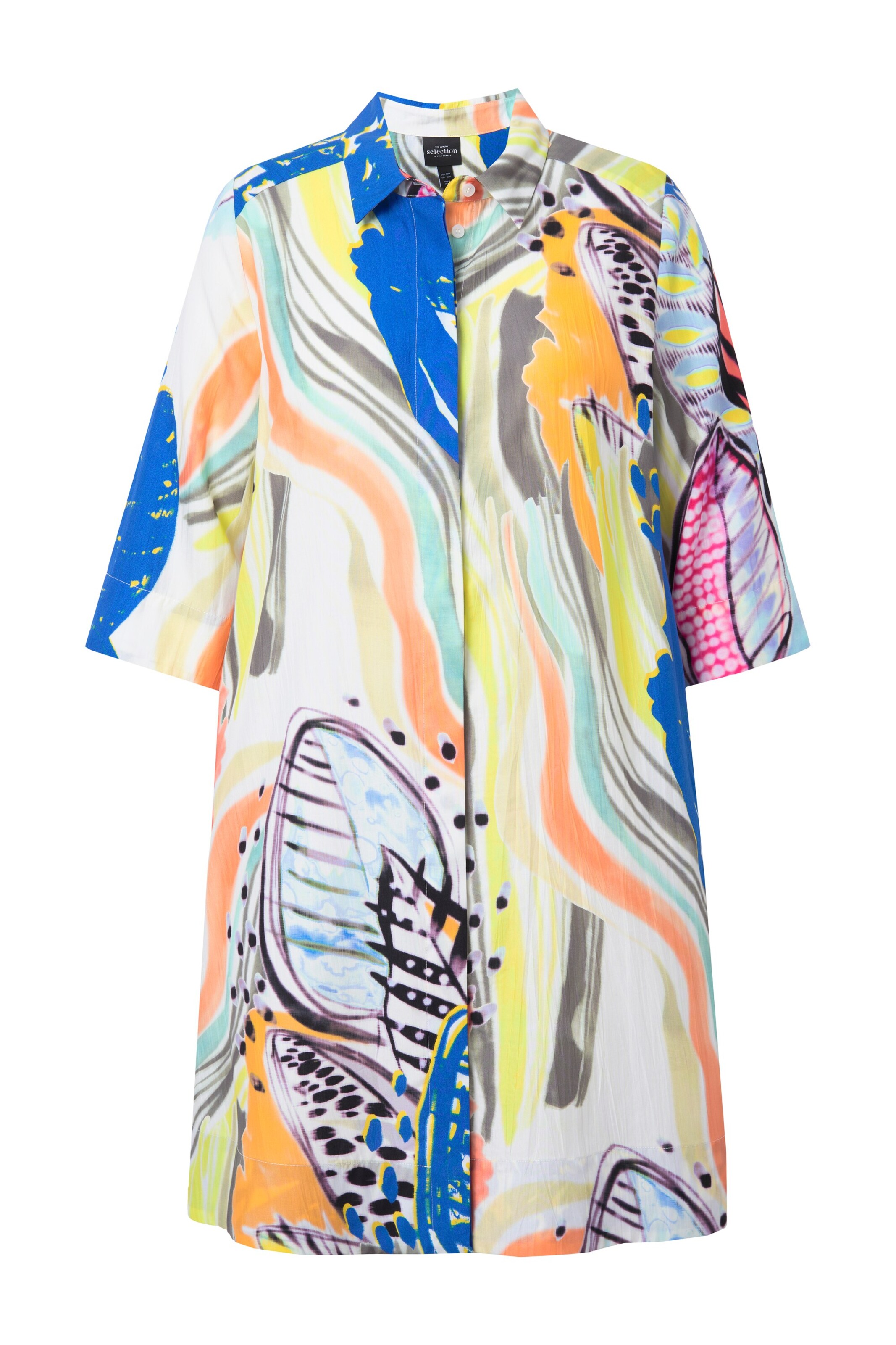 Ulla Popken Kleid in Weiß: Vorderseite