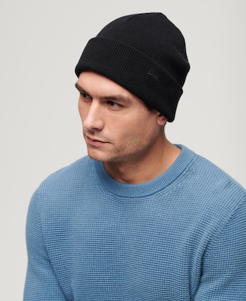 Superdry Beanie in Black: front