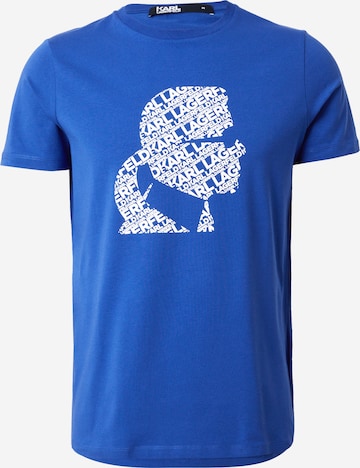 T-Shirt Karl Lagerfeld en bleu : devant