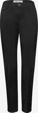 STREET ONE Slimfit Hose in Schwarz: Vorderseite