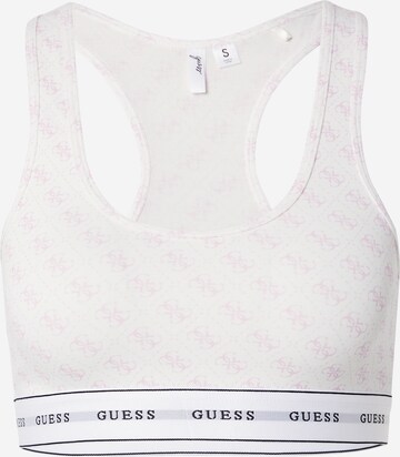 GUESS - Soutien Bustier Soutien 'Carrie' em branco: frente