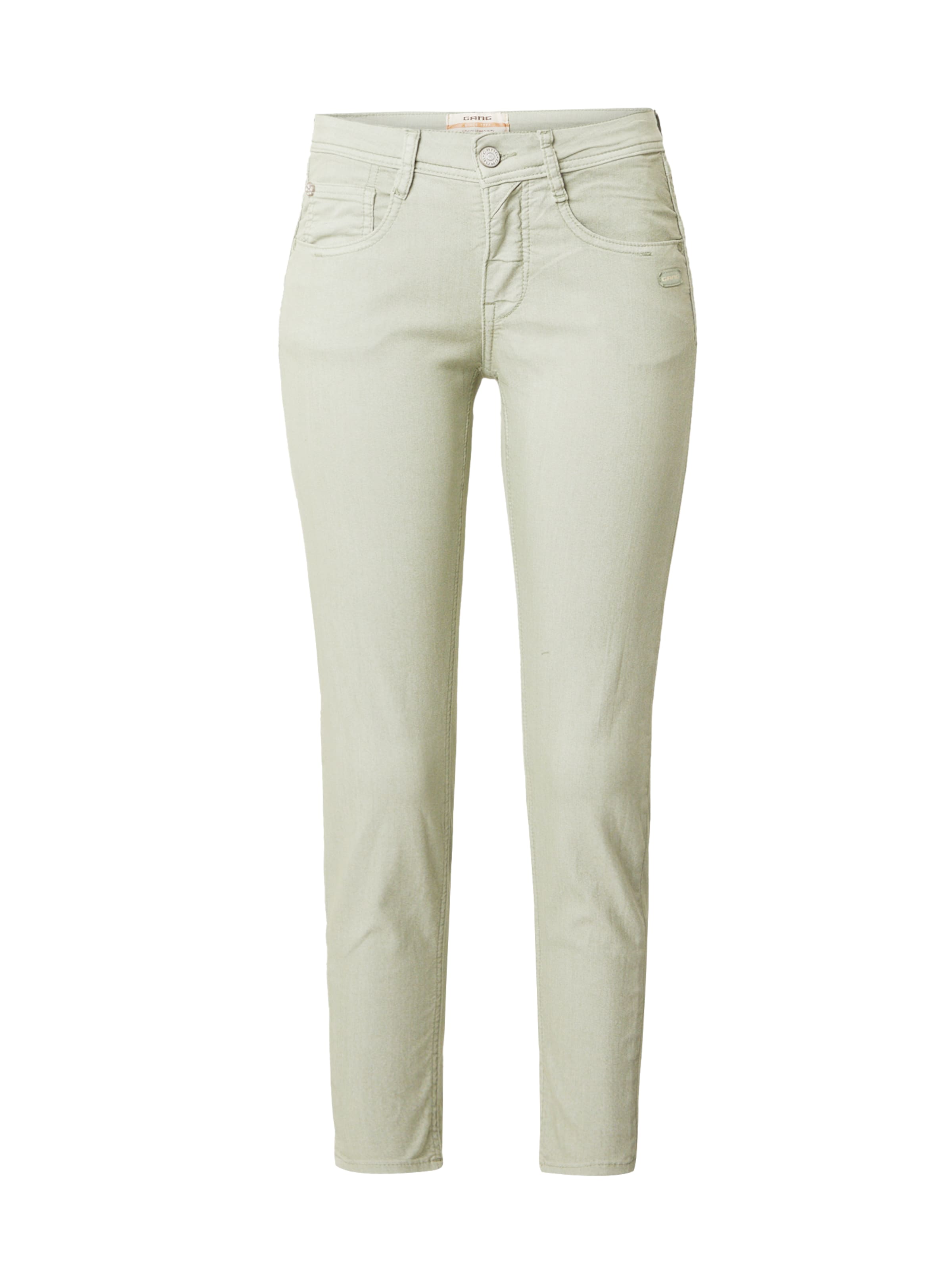 Gang Teksapüksid 'Amelie', värv roheline: eest vaates