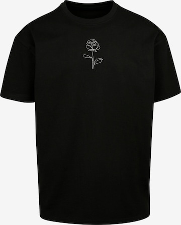 Merchcode T-Shirt 'Rose' in Schwarz: predná strana