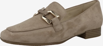 CAPRICE Classic Flats in Beige: front