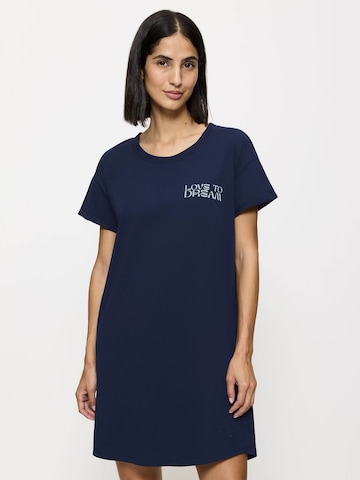 TRIUMPH - Camisola de pijama ' Nightdress ' em azul: frente