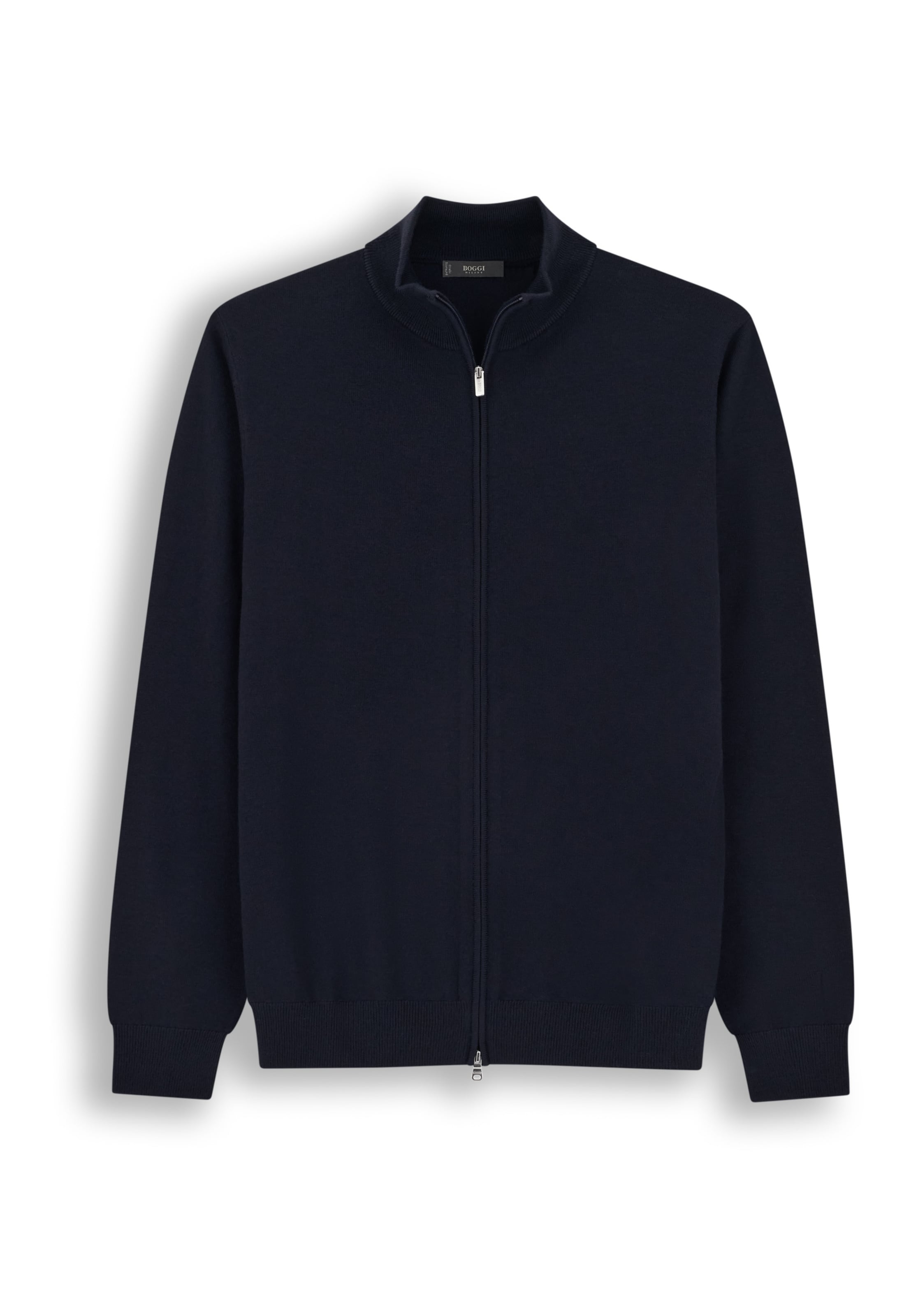 Boggi Milano Gebreid vest in Blauw: voorkant