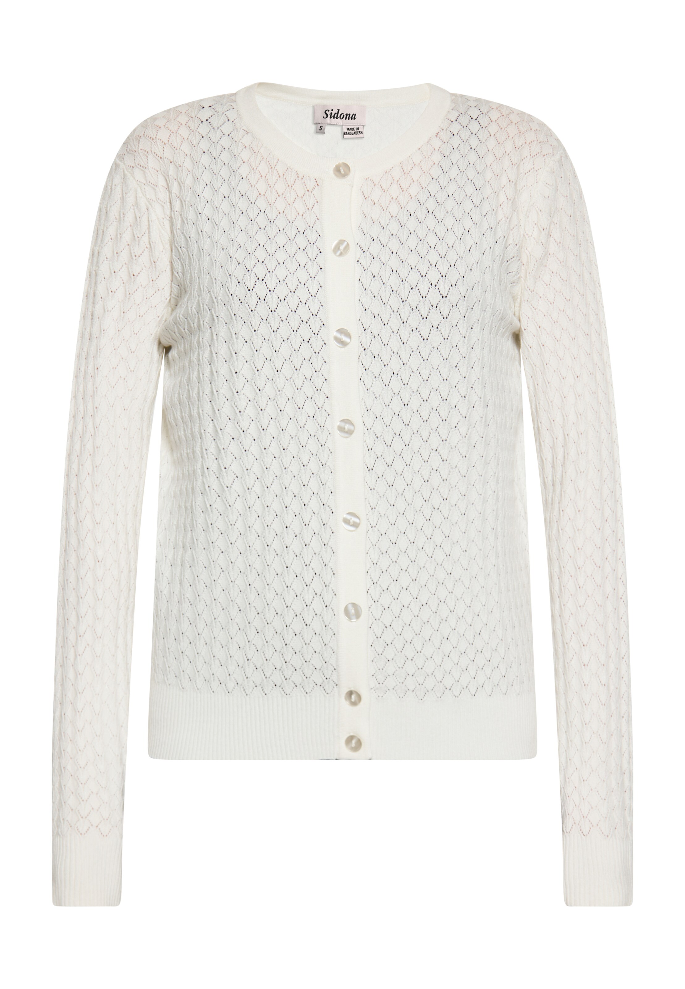 Sidona Вязаная кофта в Белый: спереди