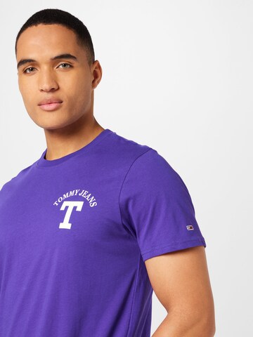 T-Shirt 'Letterman' Tommy Jeans en violet