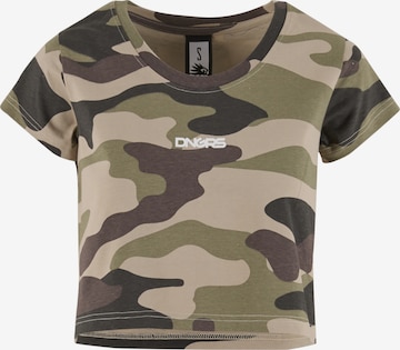 Dangerous DNGRS Shirt 'Fast' in Groen: voorkant