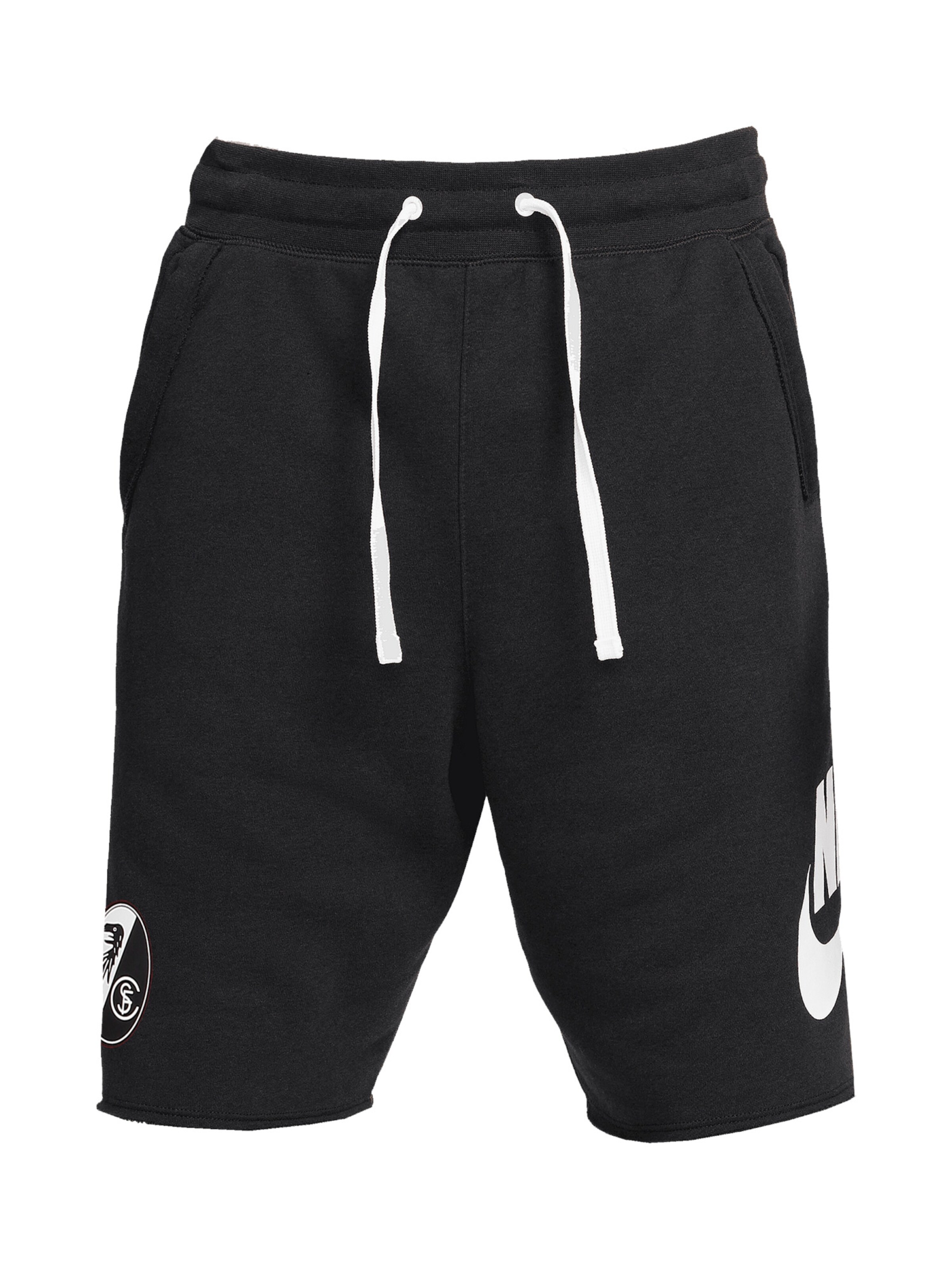 NIKE Loosefit Sporthose in Schwarz: Vorderseite