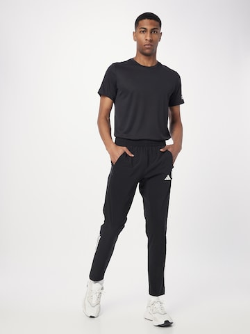 ADIDAS PERFORMANCE Slimfit Sporthose 'Train Icons 3' in Schwarz