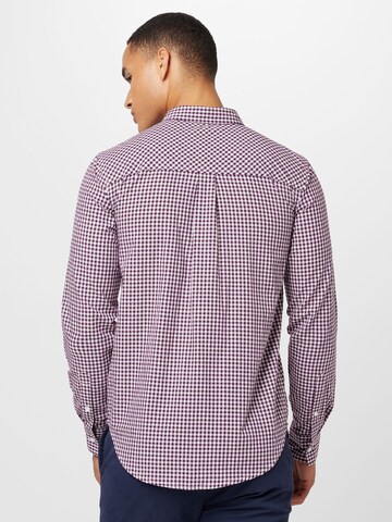 ABOUT YOU Regular fit Button Up Shirt 'Caspar' in Purple