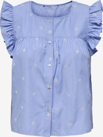 Bluză 'ONLAmanda' ONLY pe albastru / alb, Vizualizare produs