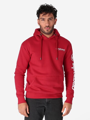 Sweat-shirt SPITZBUB en rouge : devant