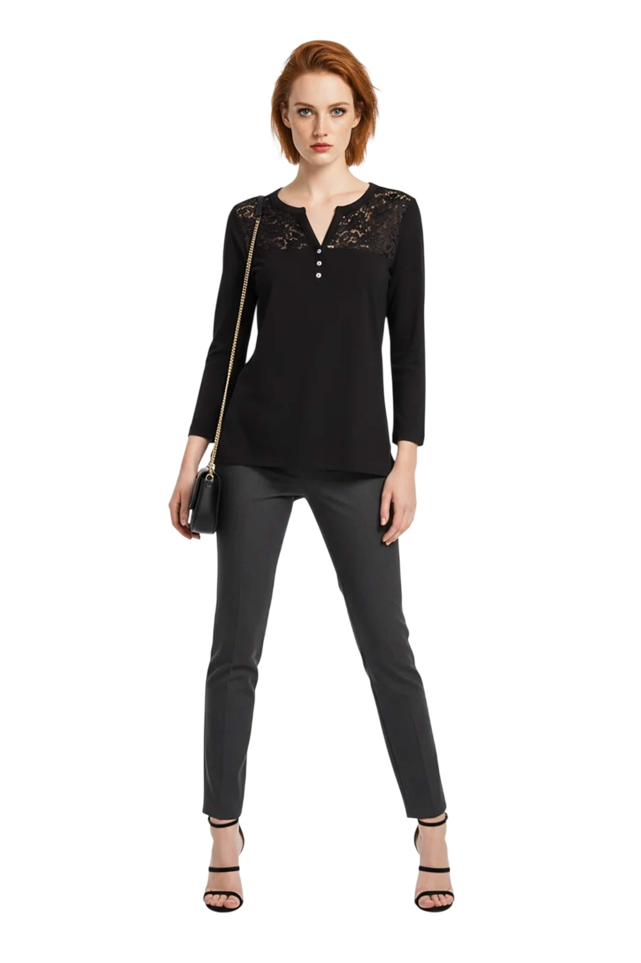 Alexa Dash Blouse in Zwart