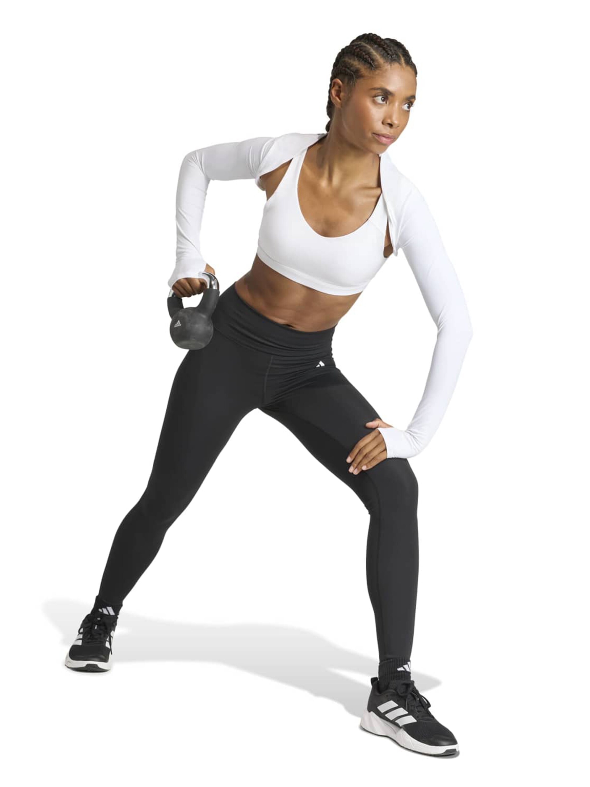 ADIDAS PERFORMANCE Functioneel shirt 'PWR ESS' in Wit