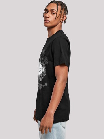 F4NT4STIC Shirt 'Harry Potter The Marauder's Map' in Black