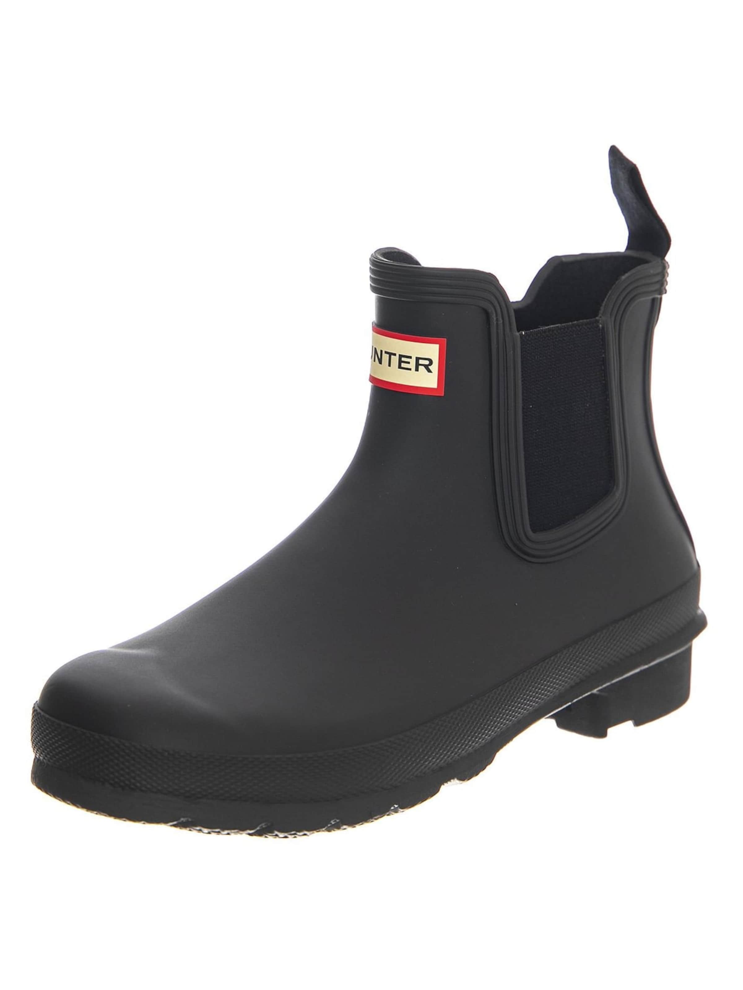HUNTER Boot 'Original Chelsea Boot Black' in Black: front