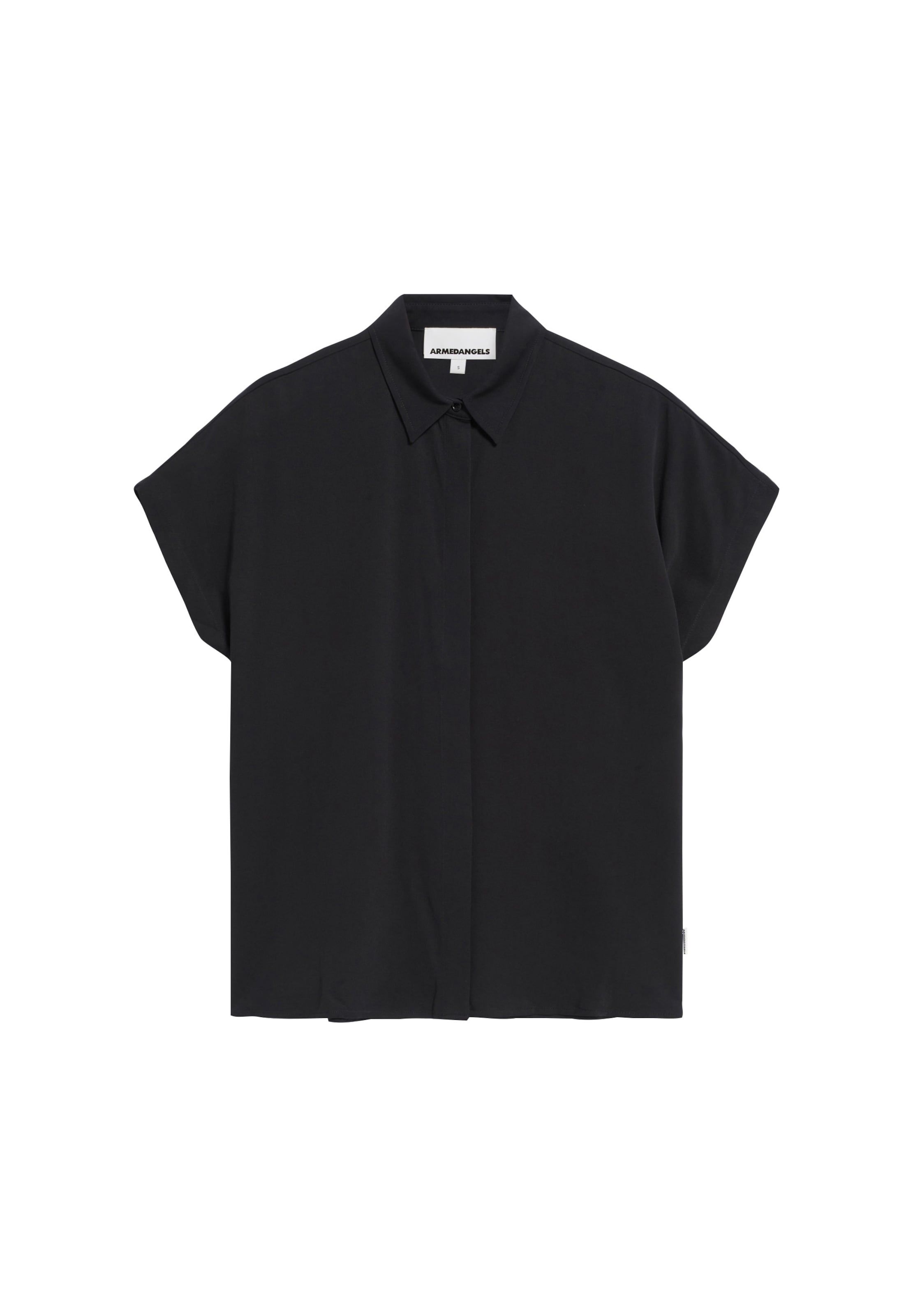 Camicia da donna di ARMEDANGELS in nero: frontale