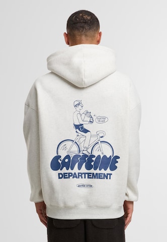 Another Cotton Lab Sweatshirt 'Caffeine Dept.' in Grey: front