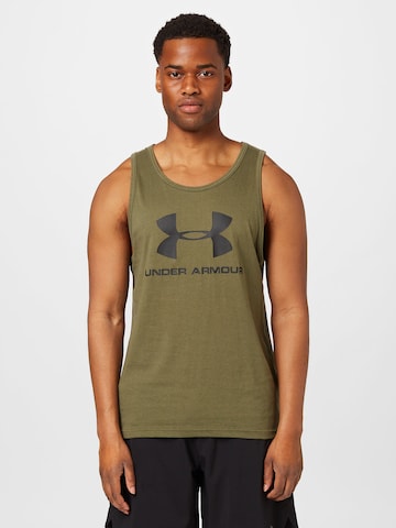 T-Shirt fonctionnel UNDER ARMOUR en vert : devant