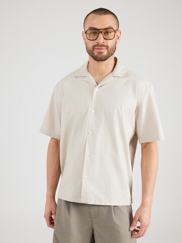 Only & Sons Средняя посадка Рубашка 'ONSREID' в Серый: спереди