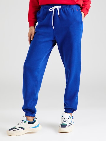 Polo Ralph Lauren Zwężany krój Spodnie w kolorze niebieski: przód