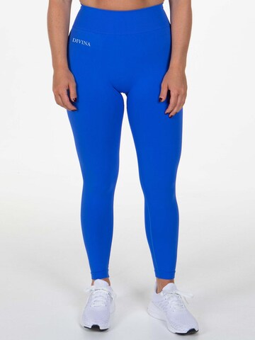Divina Skinny Sporthose 'Prime' in Blau: Vorderseite