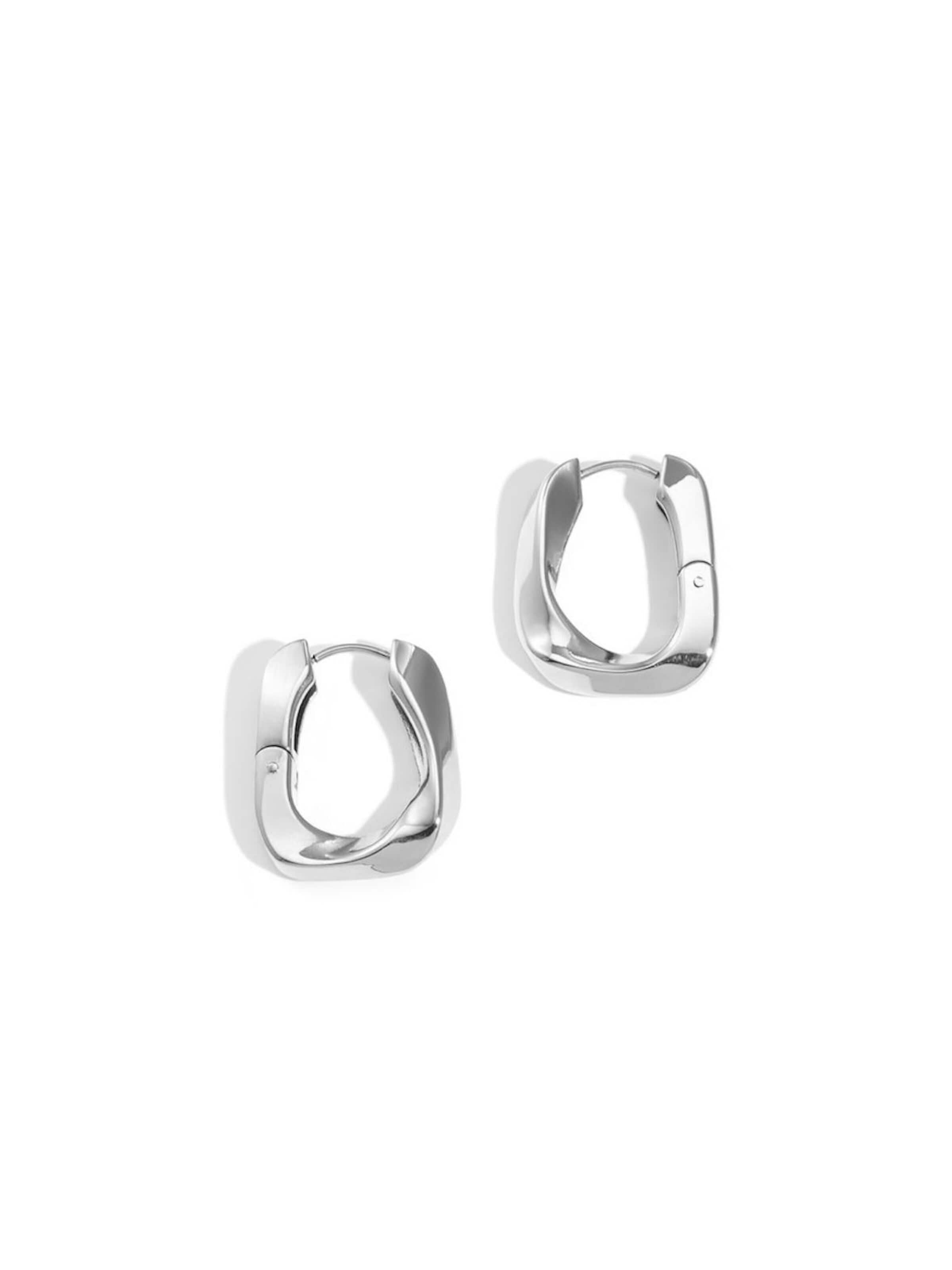 Cala Rose Earrings 'VARA' in Silver: front