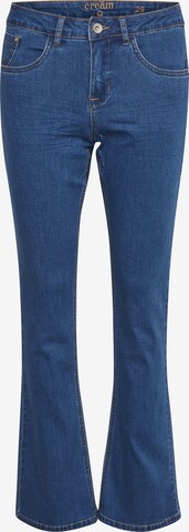 Cream Flared Jeans 'Lone' in Blue: front