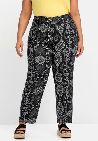 Loosefit Pantalon SHEEGO en noir : devant