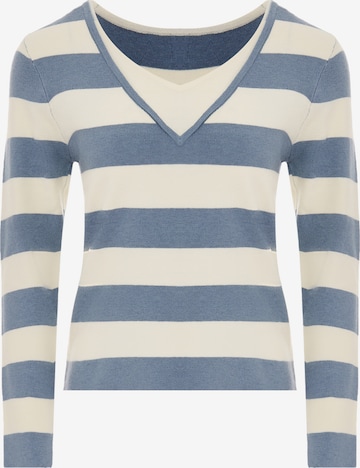 Pull-over bridgeport en bleu : devant