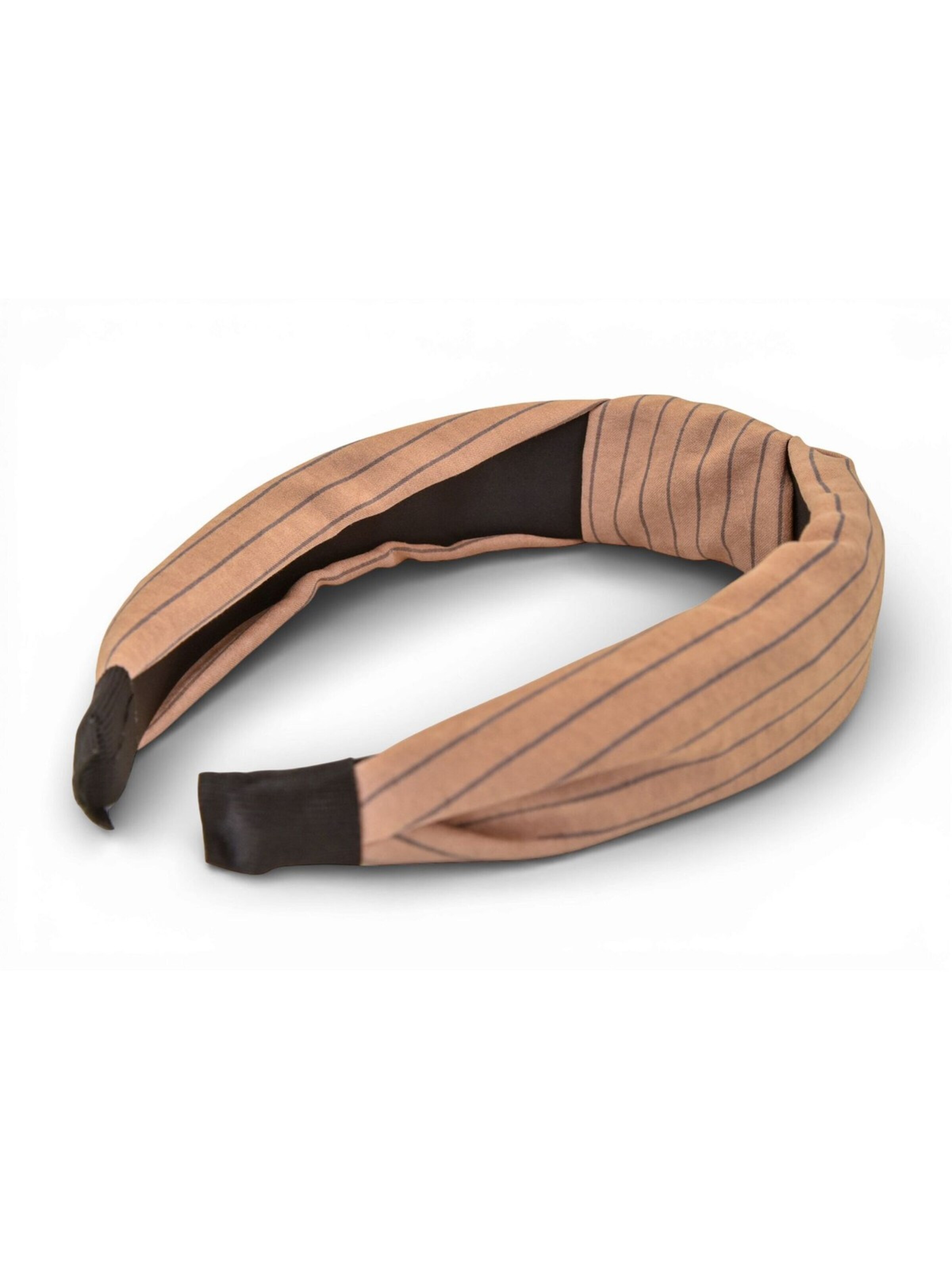 styleBREAKER Haarschmuck 'Haarreif Gestreift mit Twist Knoten'‌‌ in Braun