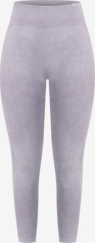 Smilodox Leggings 'Batik Scrunch' in Grau: predná strana