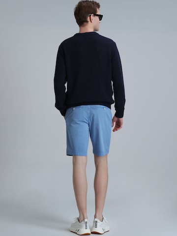 Coupe slim Pantalon chino 'ZEGLER' Lufian en bleu