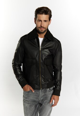 DreiMaster Vintage Between-Season Jacket in Black: front