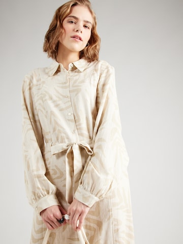 OBJECT Shirt Dress 'MIRA' in Beige