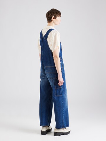 Monki Loosefit Tuinbroek jeans in Blauw