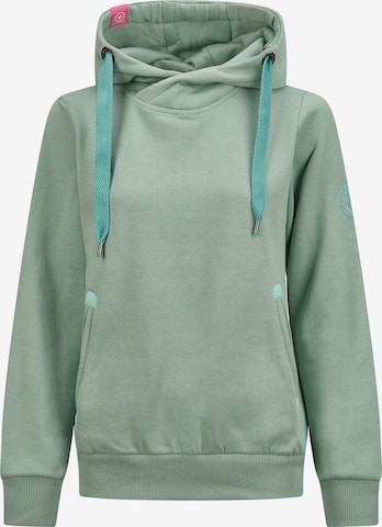 salzhaut Sweatshirt 'Sünn' in Grün: Vorderseite