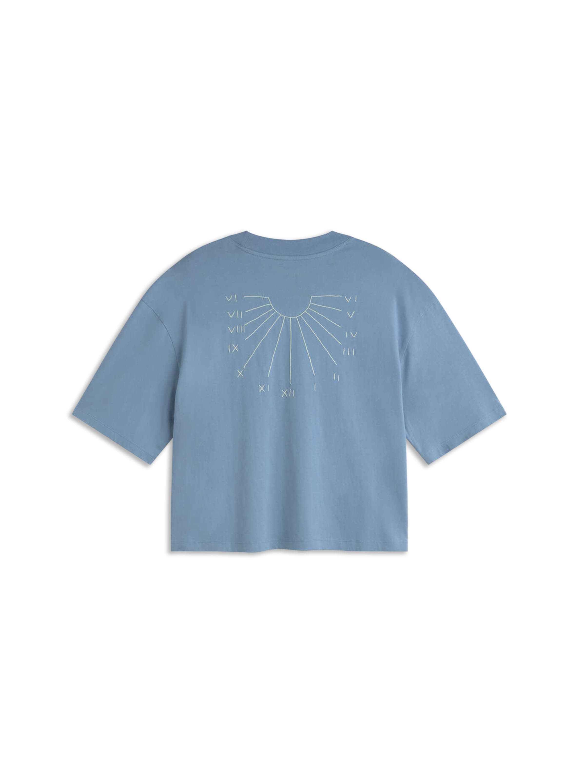 T-shirt 'LENA' Thinking MU en bleu : devant